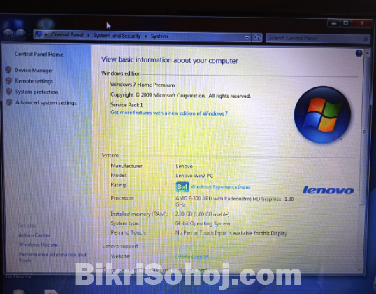 Lenovo G575-4383 Laptop with AMD Processor